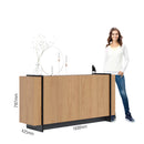 Buffet 4 portas de 1,60 com tubo metálico