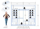 Guarda Roupas atraente de 2,67 100% MDF cor 02