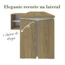 Conjunto Escrivaninha em L com porta + Balcão duas portas