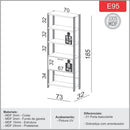 Estante para sala ou escritório cor 02 100% MDF