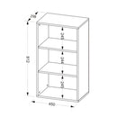 Estante Para Livros Clean 81.2cm Preta Artany