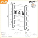 Estante com prateleiras