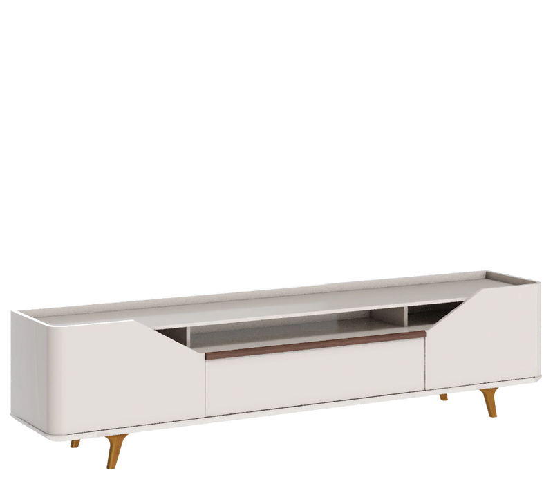 Rack de 1,80 com duas portas e uma gaveta cor 02