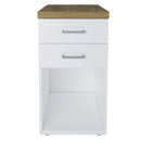 Gaveteiro Para Escritório Home Office toq Artany 2 Gavetas Olmo/Branco