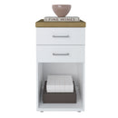 Gaveteiro Para Escritório Home Office toq Artany 2 Gavetas Olmo/Branco