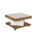 Mesa De Centro Decorativa Para Sala de Estar Saara Pinho Off White