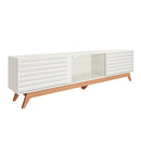 Rack de 2,20 com duas portas de correr ripadas