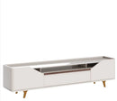 Rack com painel de 2,18 com LED Off White