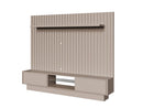 Painel de 2,28 + Rack de 2,20 Fendi 100% MDF com fita LED