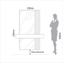 Aparador Suspenso 110cm 01 Gaveta 100% MDF cor 02