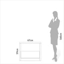 Mesa de cabeceira 100% MDF com uma gaveta Off White