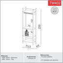 Closet uma torre MDF cor 02