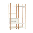 Closet cabideiro com duas gavetas 100% MDF cor 02