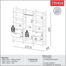 Módulo Closet para quarto em MDF cor 02