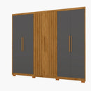 Guarda roupas de 2,60 100% MDF 6 portas e 4 gavetas cor 03 MP