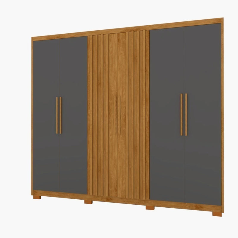 Guarda roupas de 2,60 100% MDF 6 portas e 4 gavetas cor 03 MP