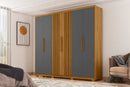 Guarda roupas de 2,60 100% MDF 6 portas e 4 gavetas cor 03 MP